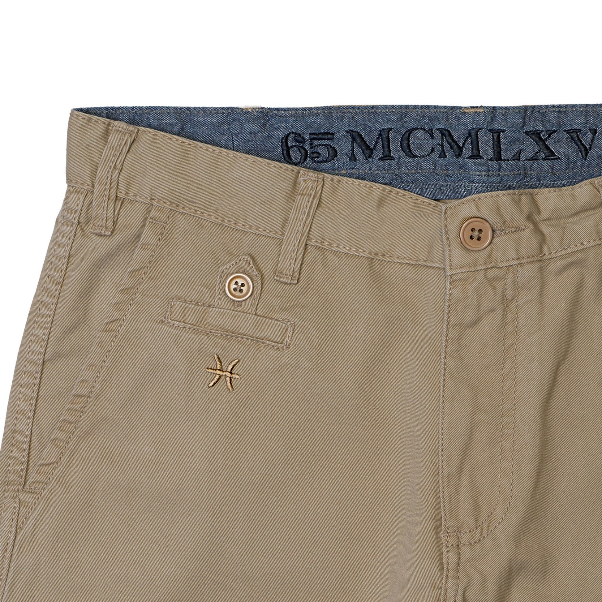 65 MCMLXV Men's Khaki Chino Shorts - Men - Apparel - Shorts - Casual - Benn~Burry